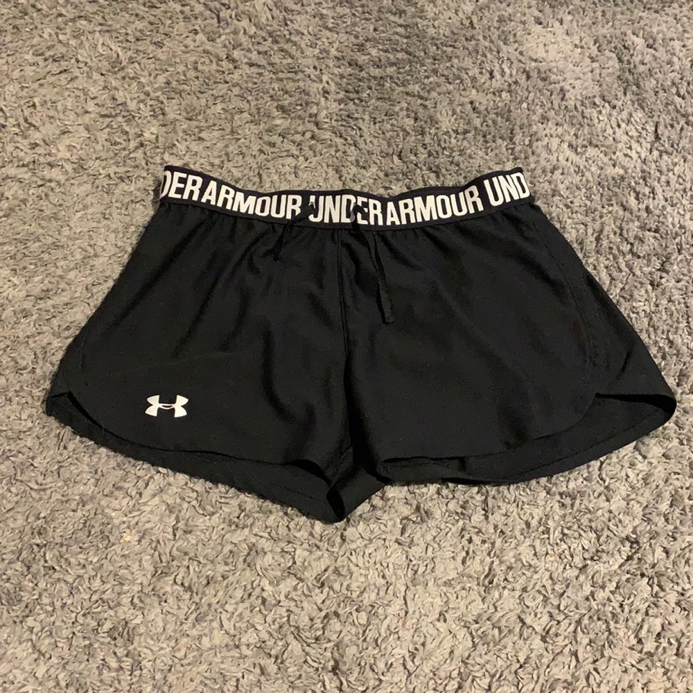Under Armour black athletic shorts